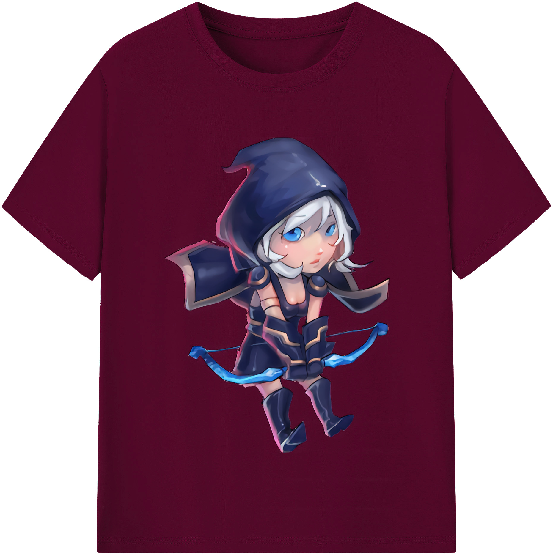 （画像用） リーグ・オブ・レジェンド League of Legends LOL レディースカジュアルプリントTシャツ（綿100％）